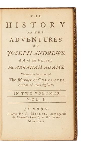 [FIELDING, HENRY.]  The History of the Adventures of Joseph Andrews.  2 vols.  1742